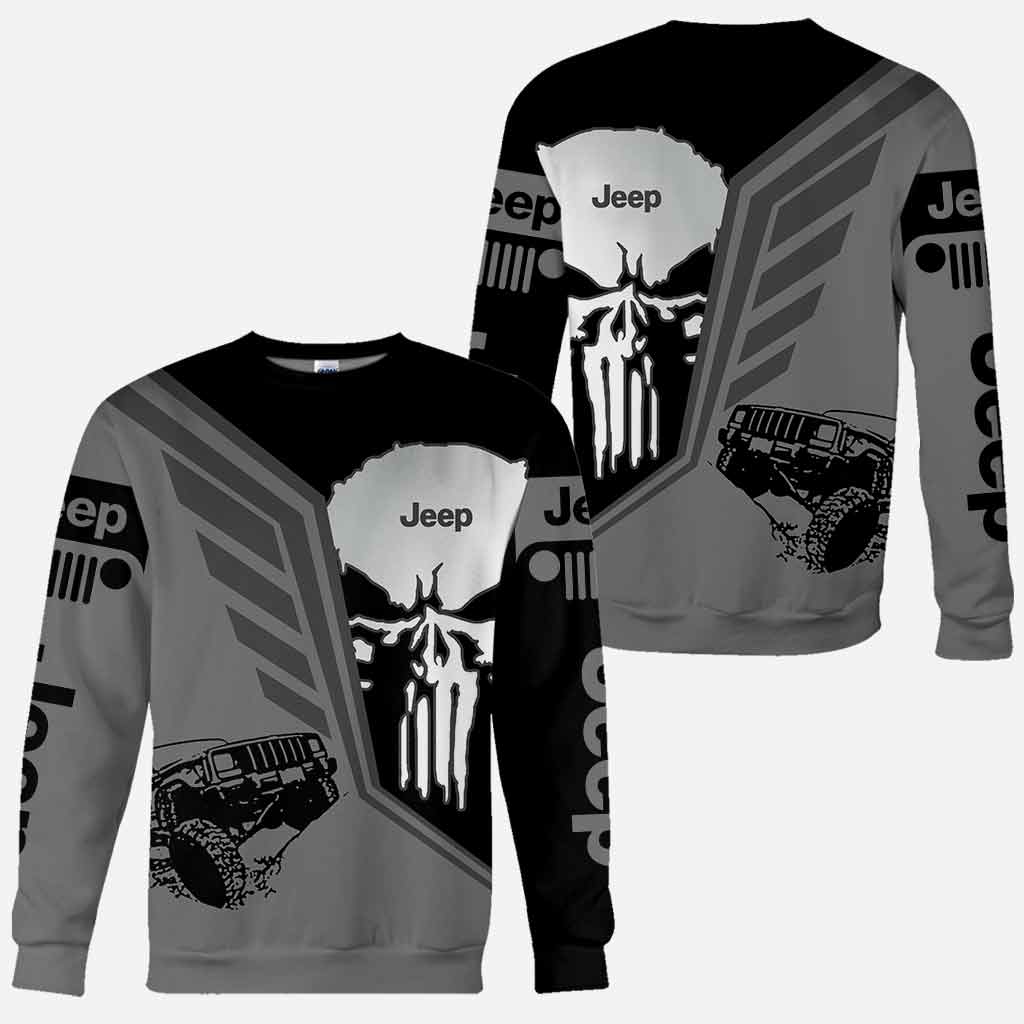 Jp And Skull Car - All Over T-shirt and Hoodie 1121
