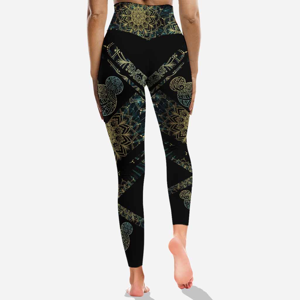 We Are Never Too Old For Magic Mandala Mouse Ears - Personalized Hoodie and Leggings