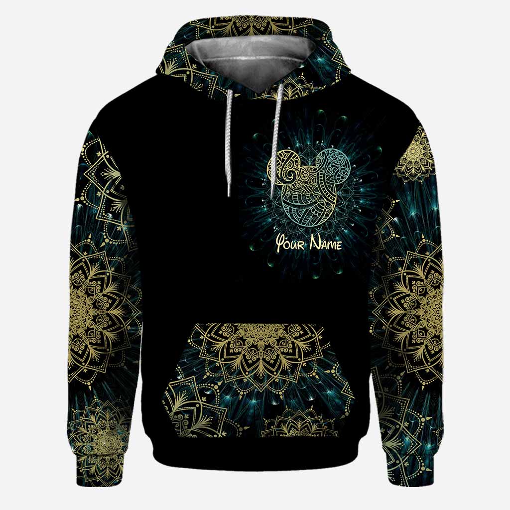 We Are Never Too Old For Magic Mandala Mouse Ears - Personalized Hoodie and Leggings
