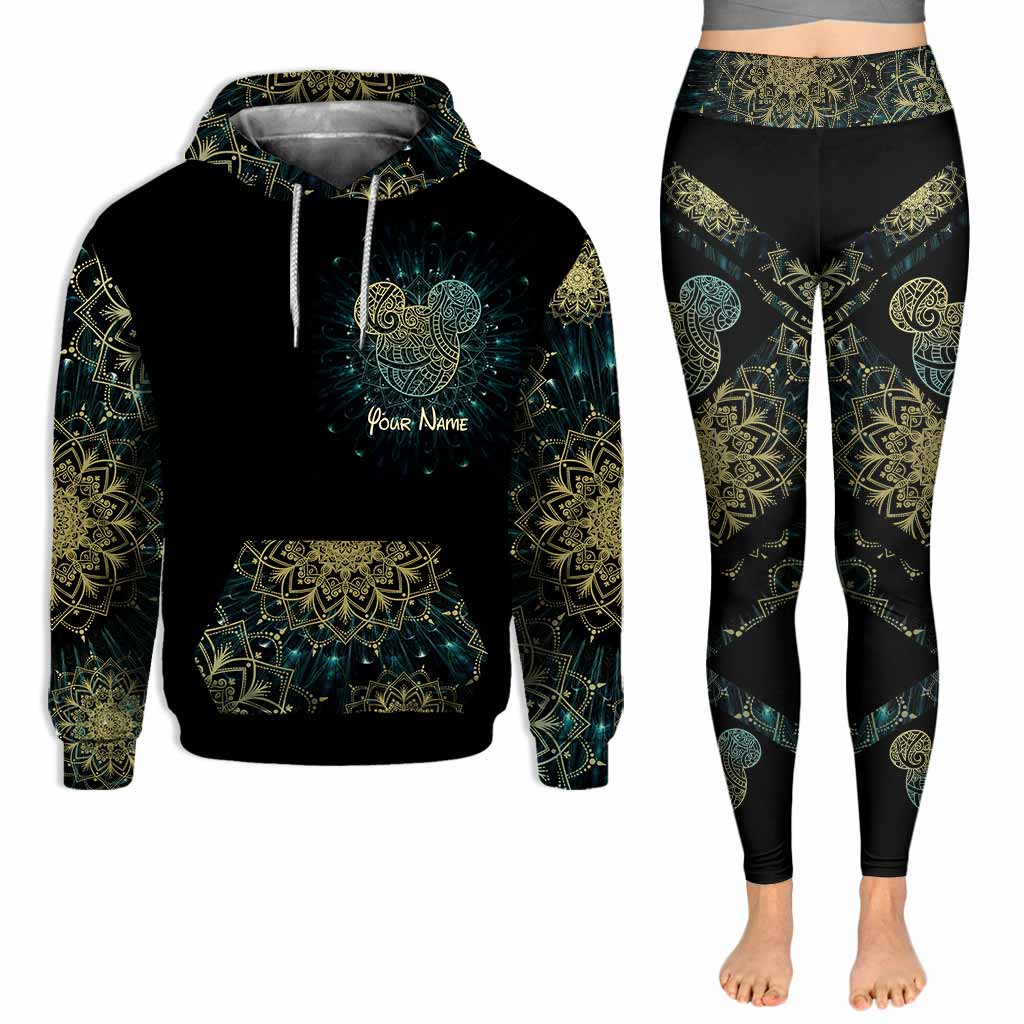 We Are Never Too Old For Magic Mandala Mouse Ears - Personalized Hoodie and Leggings