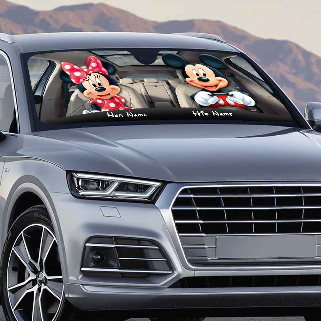 Mouse Couple - Personalized Car Sunshade