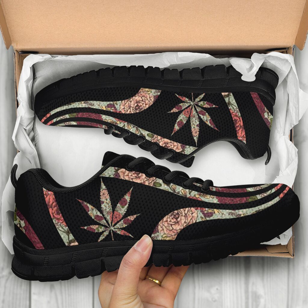 Floral Pattern - Weed Sneakers 0822
