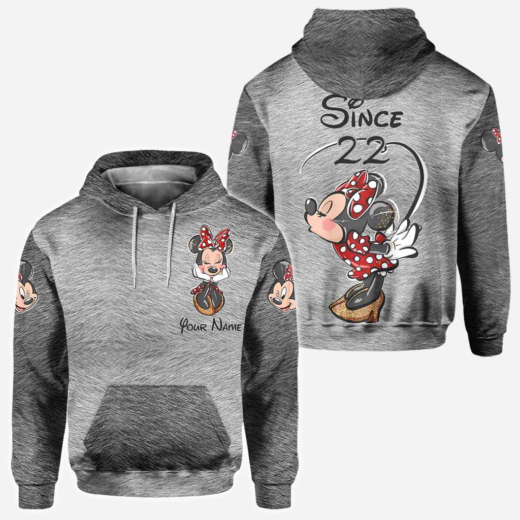 Mouse Ears Together Since - Personalized Couple Mouse All Over T-shirt and Hoodie
