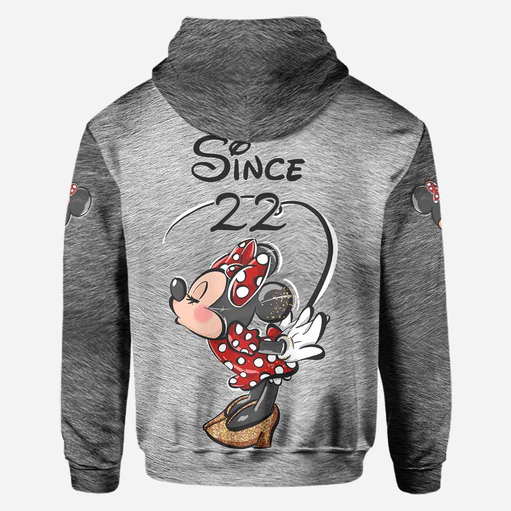 Mouse Ears Together Since - Personalized Couple Mouse All Over T-shirt and Hoodie