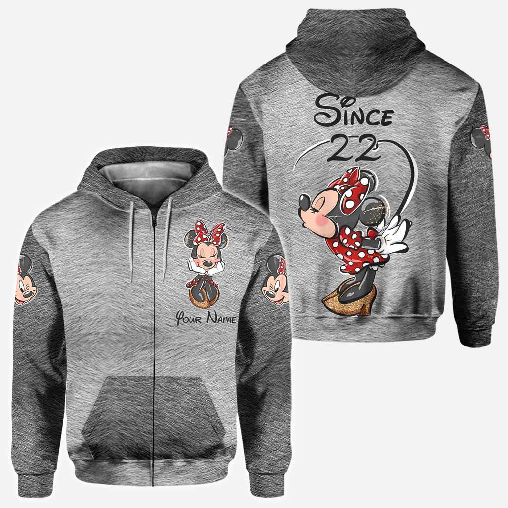 Mouse Ears Together Since - Personalized Couple Mouse All Over T-shirt and Hoodie