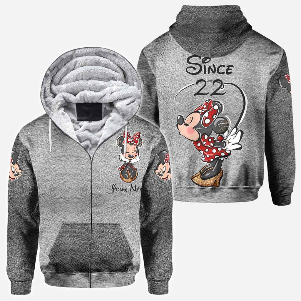 Mouse Ears Together Since - Personalized Couple Mouse All Over T-shirt and Hoodie