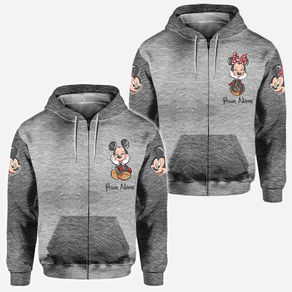 Mouse Ears Together Since - Personalized Couple Mouse All Over T-shirt and Hoodie