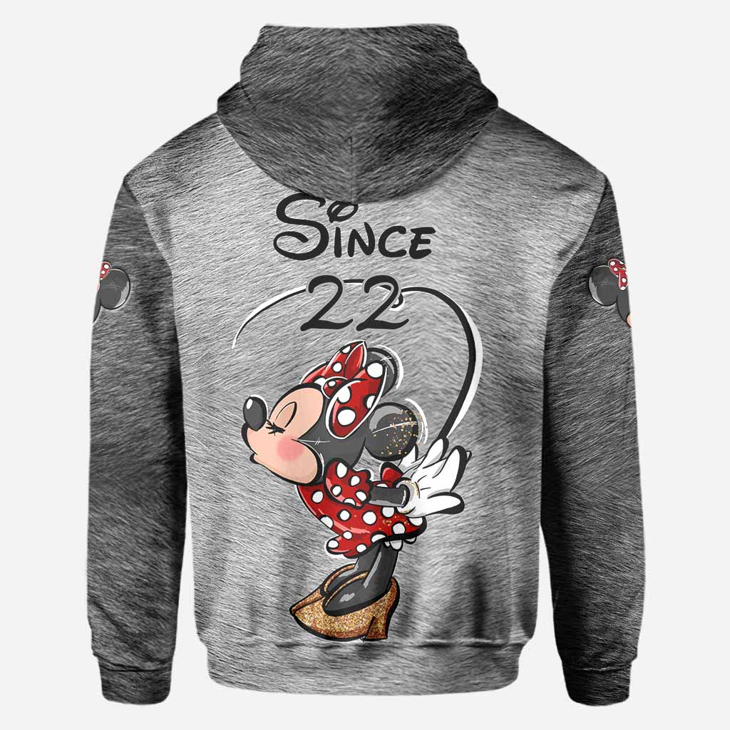 Mouse Ears Together Since - Personalized Couple Mouse All Over T-shirt and Hoodie