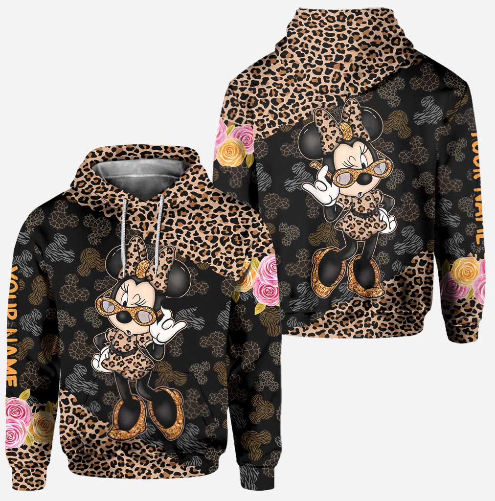 Glitter And Mouse Ears - Personalized Hoodie And Leggings
