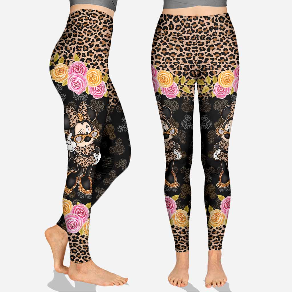 Glitter And Mouse Ears - Personalized Hoodie And Leggings