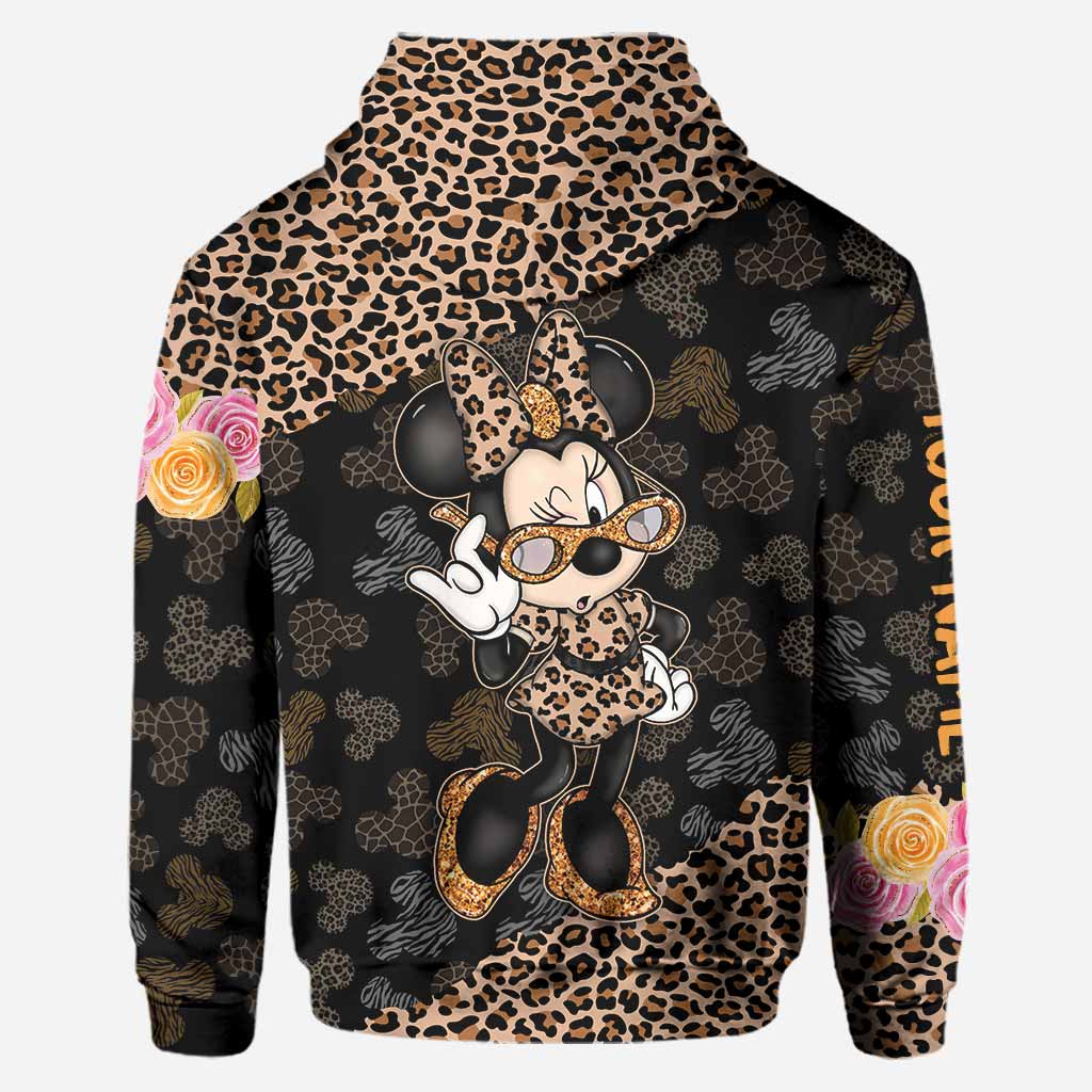 Glitter And Mouse Ears - Personalized Hoodie And Leggings