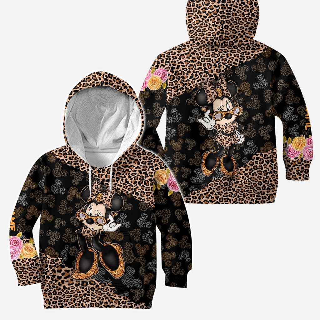 Glitter And Mouse Ears - Personalized Hoodie And Leggings