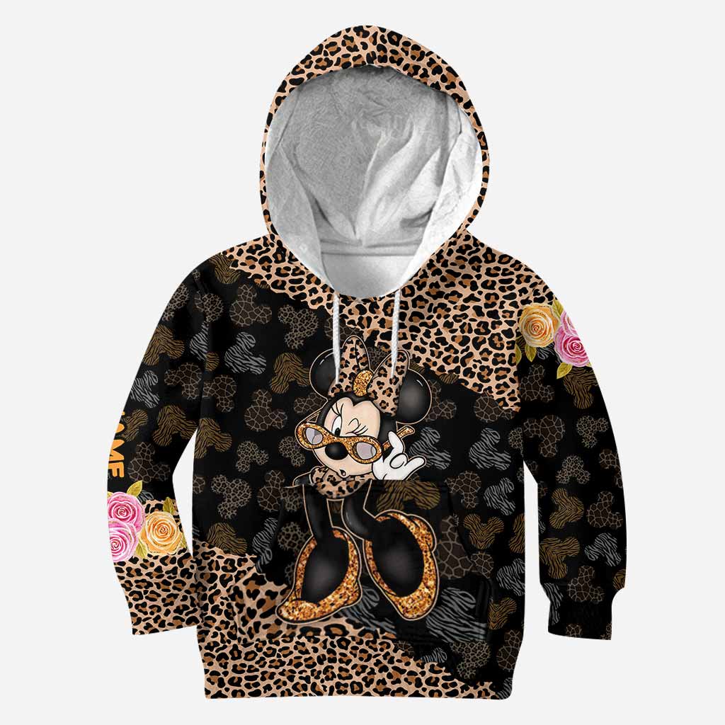 Glitter And Mouse Ears - Personalized Hoodie And Leggings