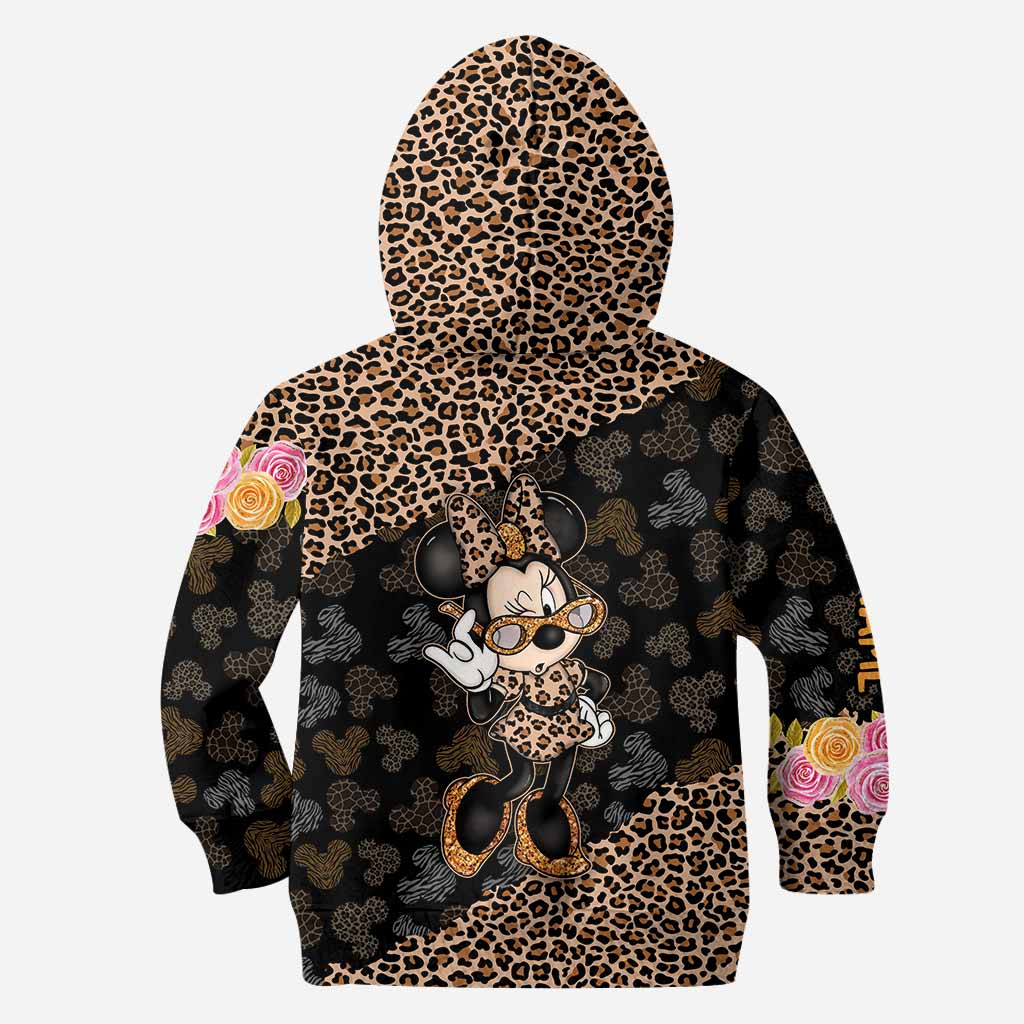 Glitter And Mouse Ears - Personalized Hoodie And Leggings
