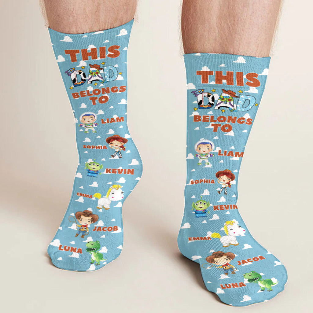 Best Dad Ever - Personalized Mouse Socks