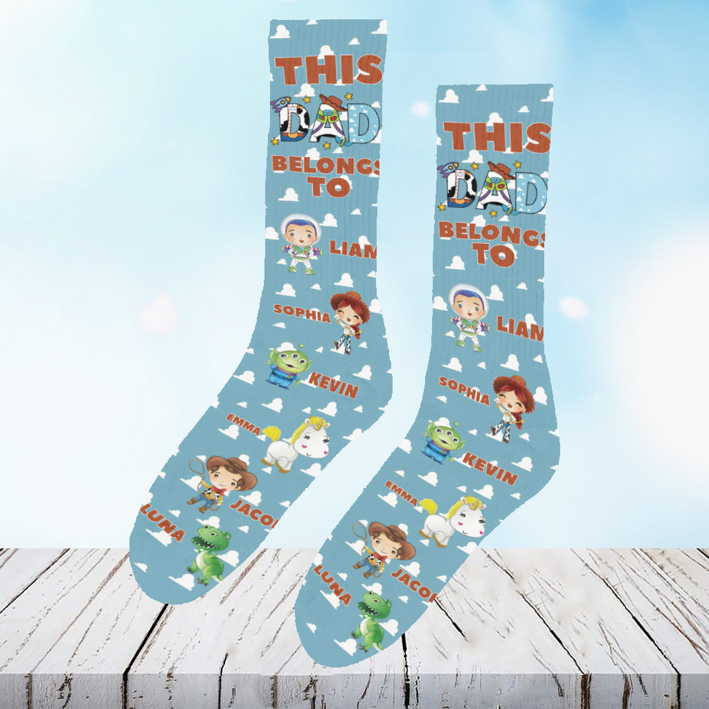 Best Dad Ever - Personalized Mouse Socks