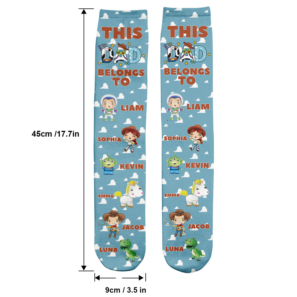 Best Dad Ever - Personalized Mouse Socks