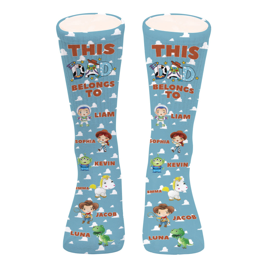 Best Dad Ever - Personalized Mouse Socks
