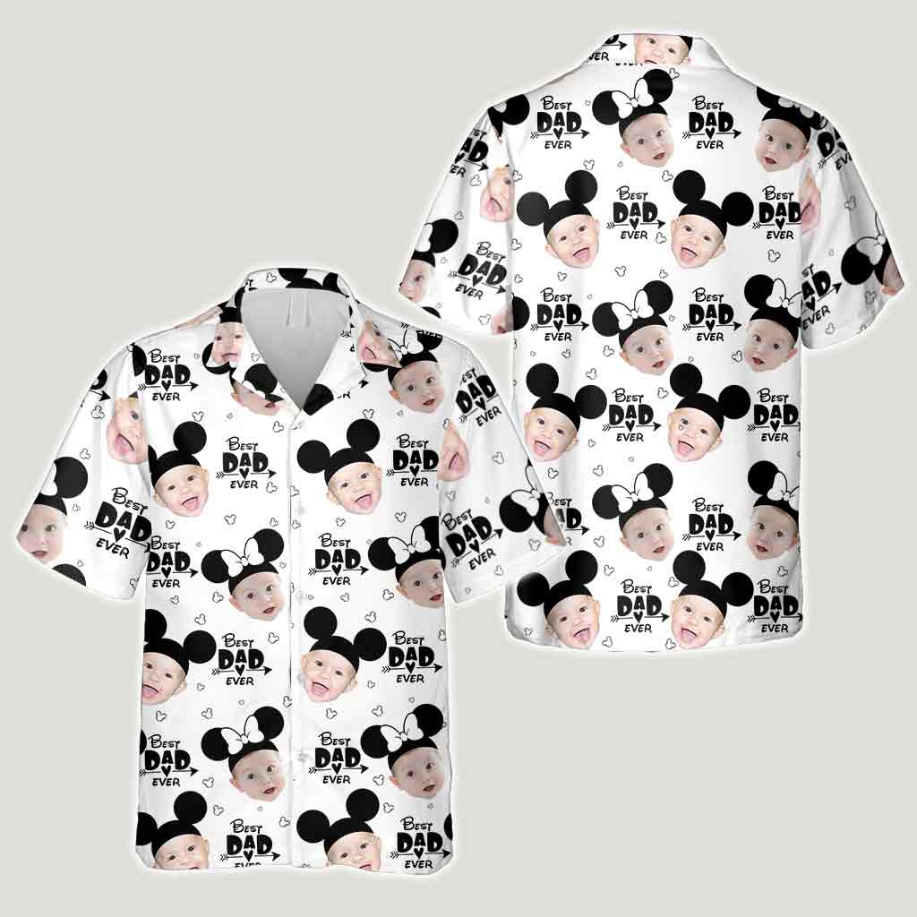 Best Dad Ever - Personalized Mouse Hawaiian Shirt