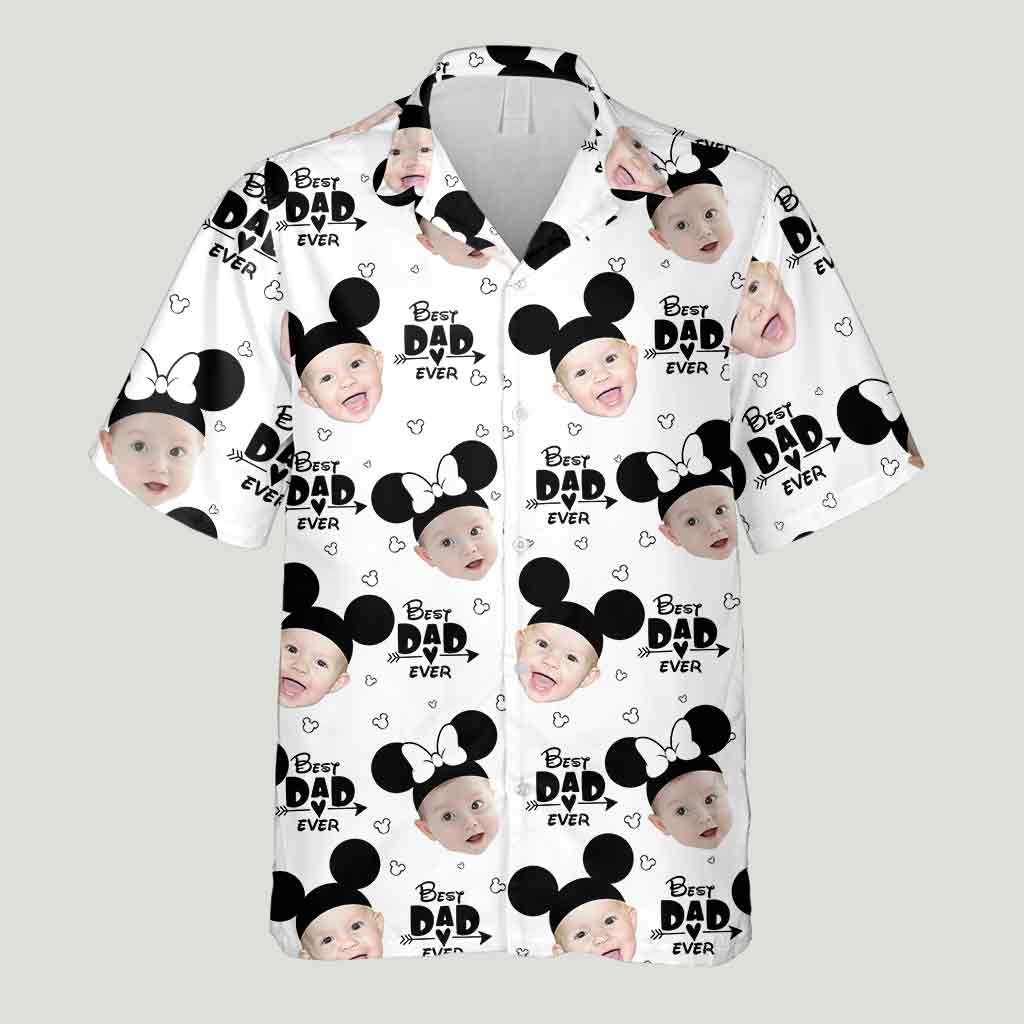 Best Dad Ever - Personalized Mouse Hawaiian Shirt