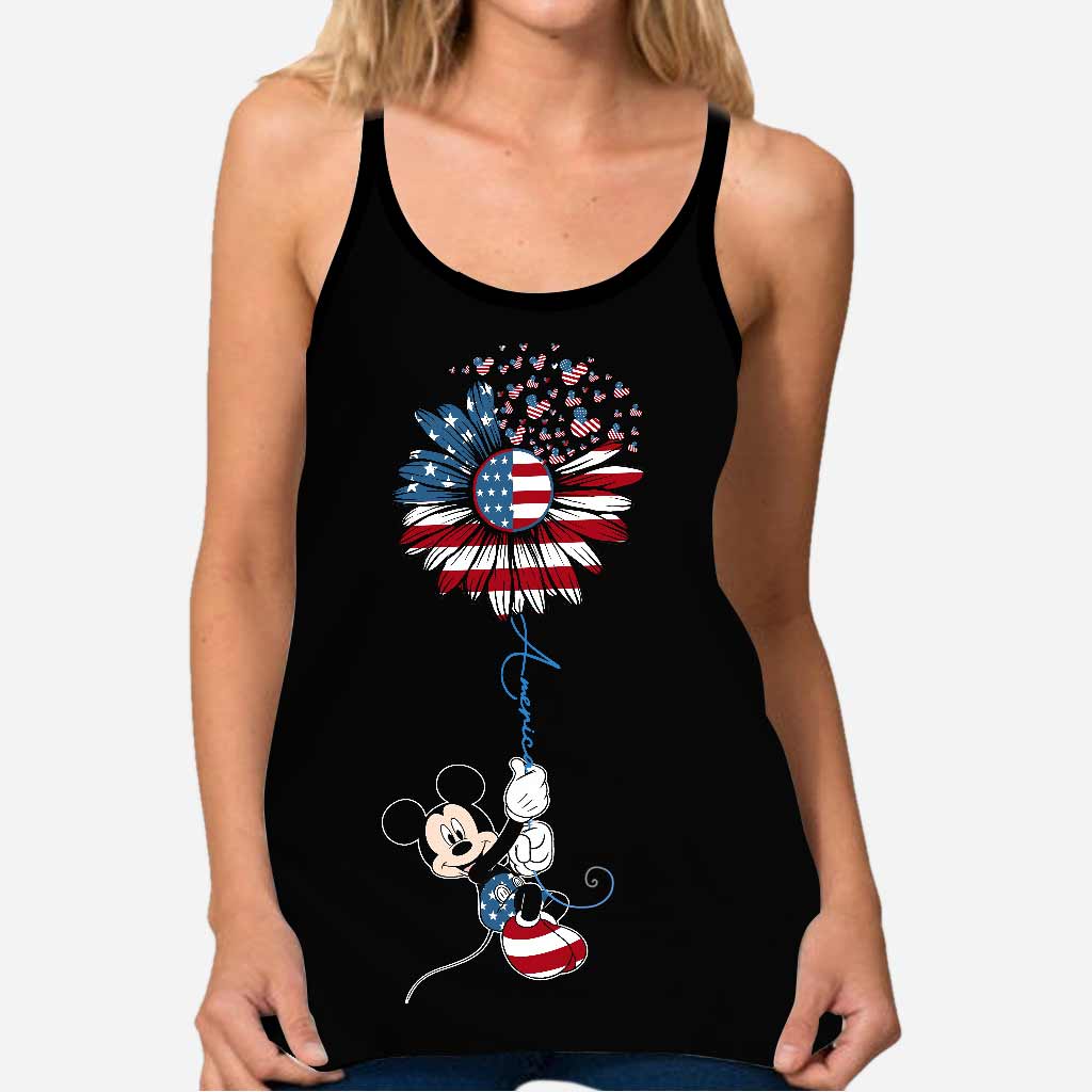 American Mouse Ears - Independence Day Cross Tank Top