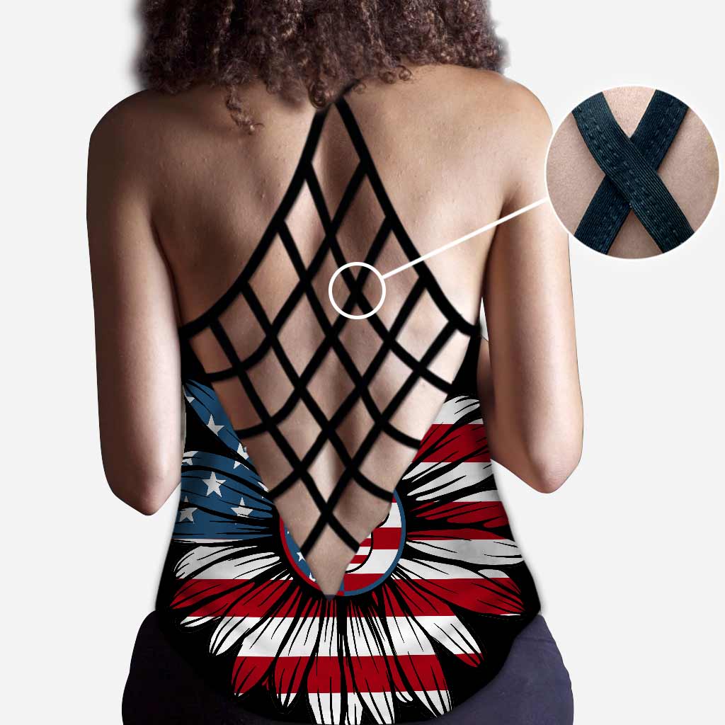 American Mouse Ears - Independence Day Cross Tank Top