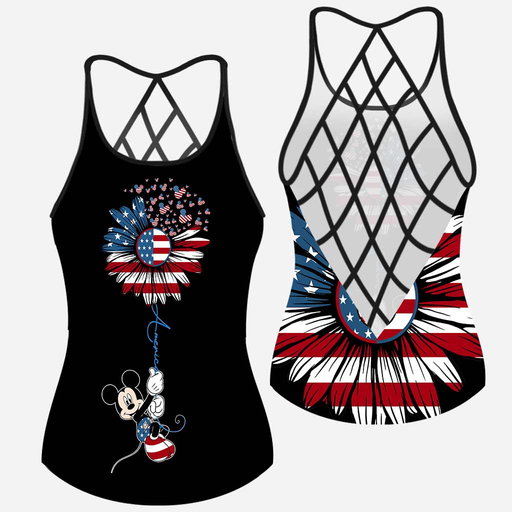 American Mouse Ears - Independence Day Cross Tank Top