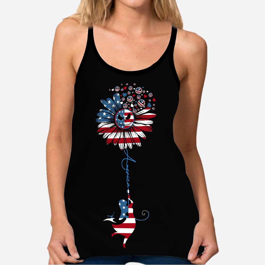 All American Nightmares - Independence Day Cross Tank Top