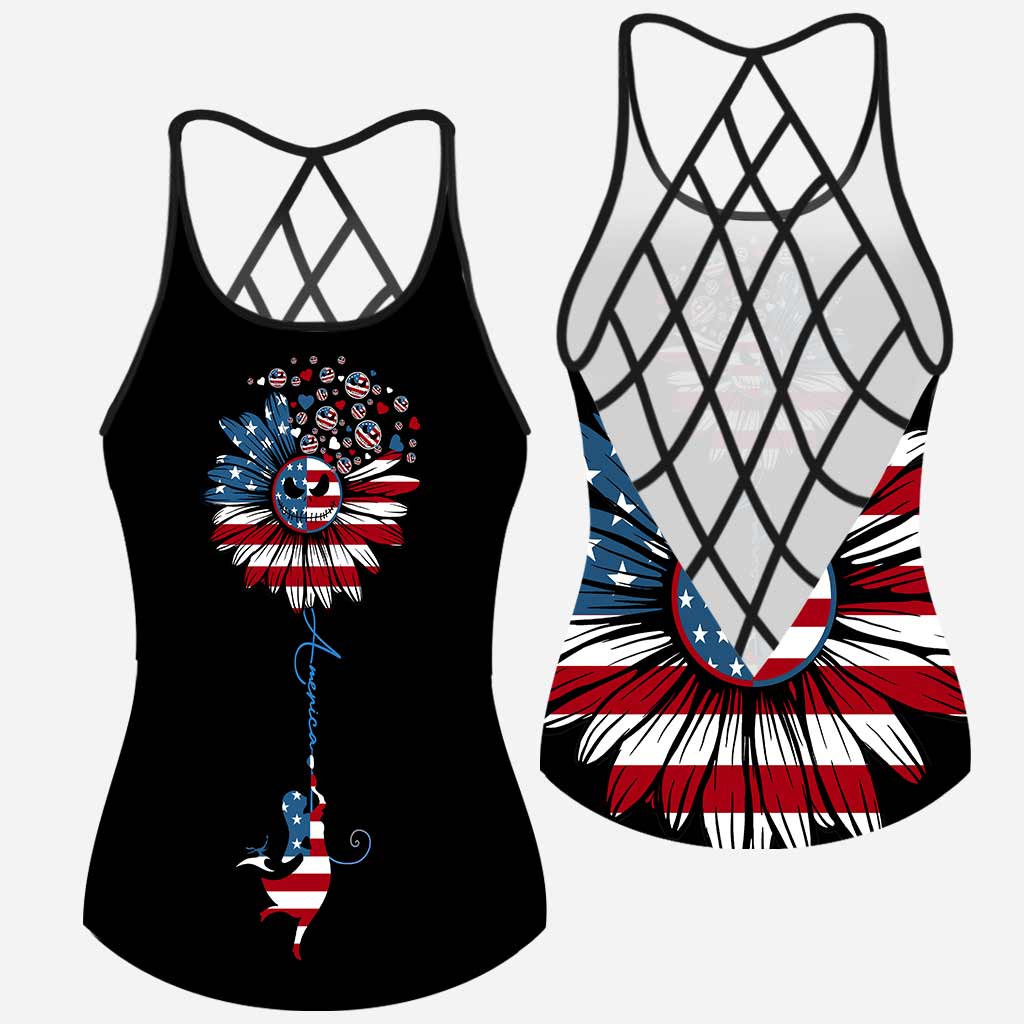 All American Nightmares - Independence Day Cross Tank Top