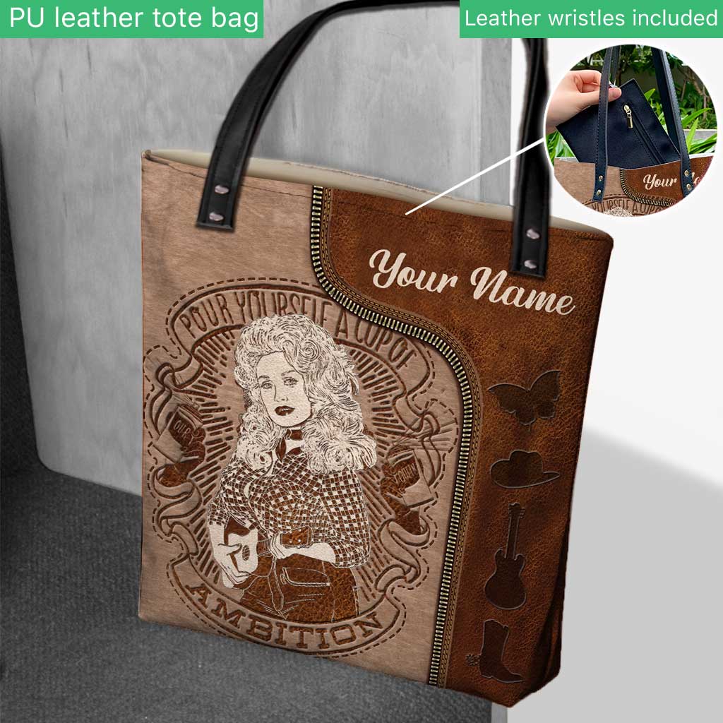 Pour Yourself A Cup Of Ambition - Personalized Tote Bag
