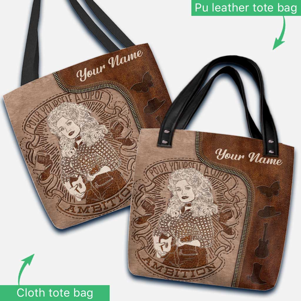 Pour Yourself A Cup Of Ambition - Personalized Tote Bag