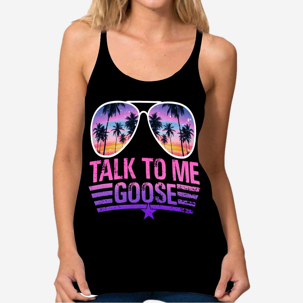 Top Girls - Independence Day Top Gun Cross Tank Top
