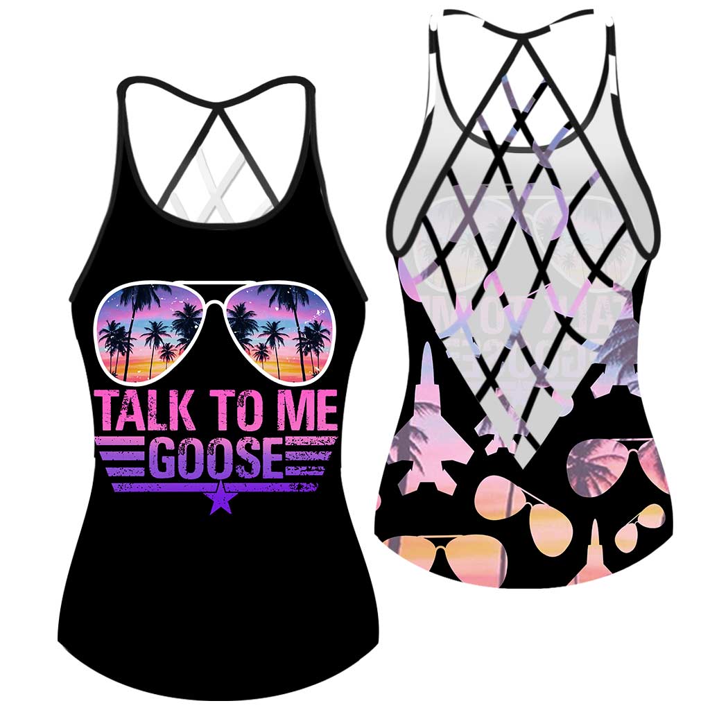 Top Girls - Independence Day Top Gun Cross Tank Top