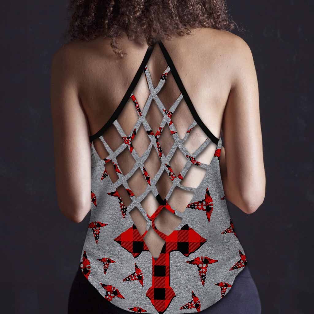 Never Underestimate - Nurse Cross Tank Top