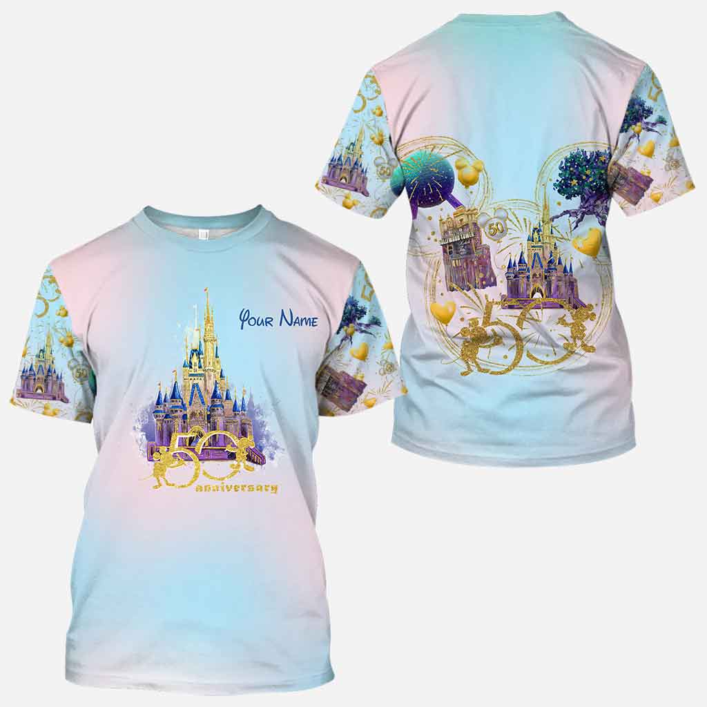 50 Years Of Magics - Personalized Mouse All Over T-shirt and Hoodie