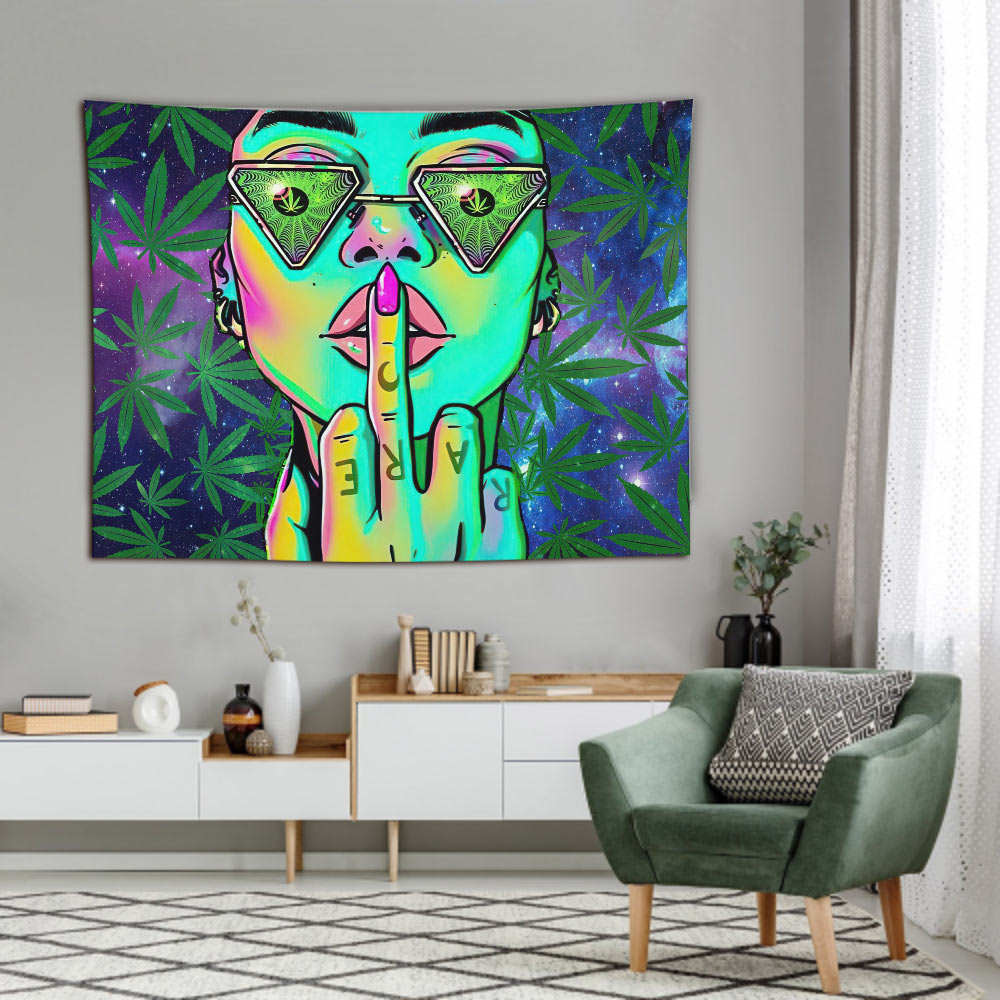 Get High Cool - Weed Wall Tapestry