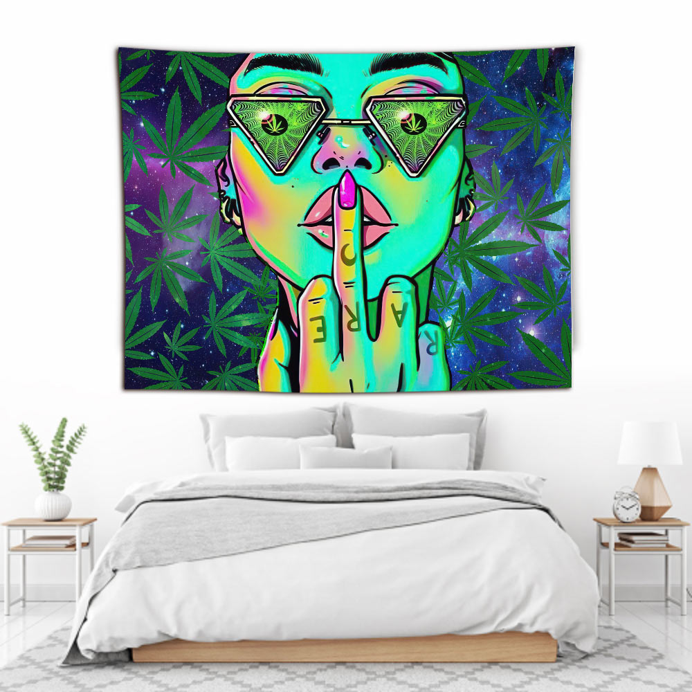 Get High Cool - Weed Wall Tapestry