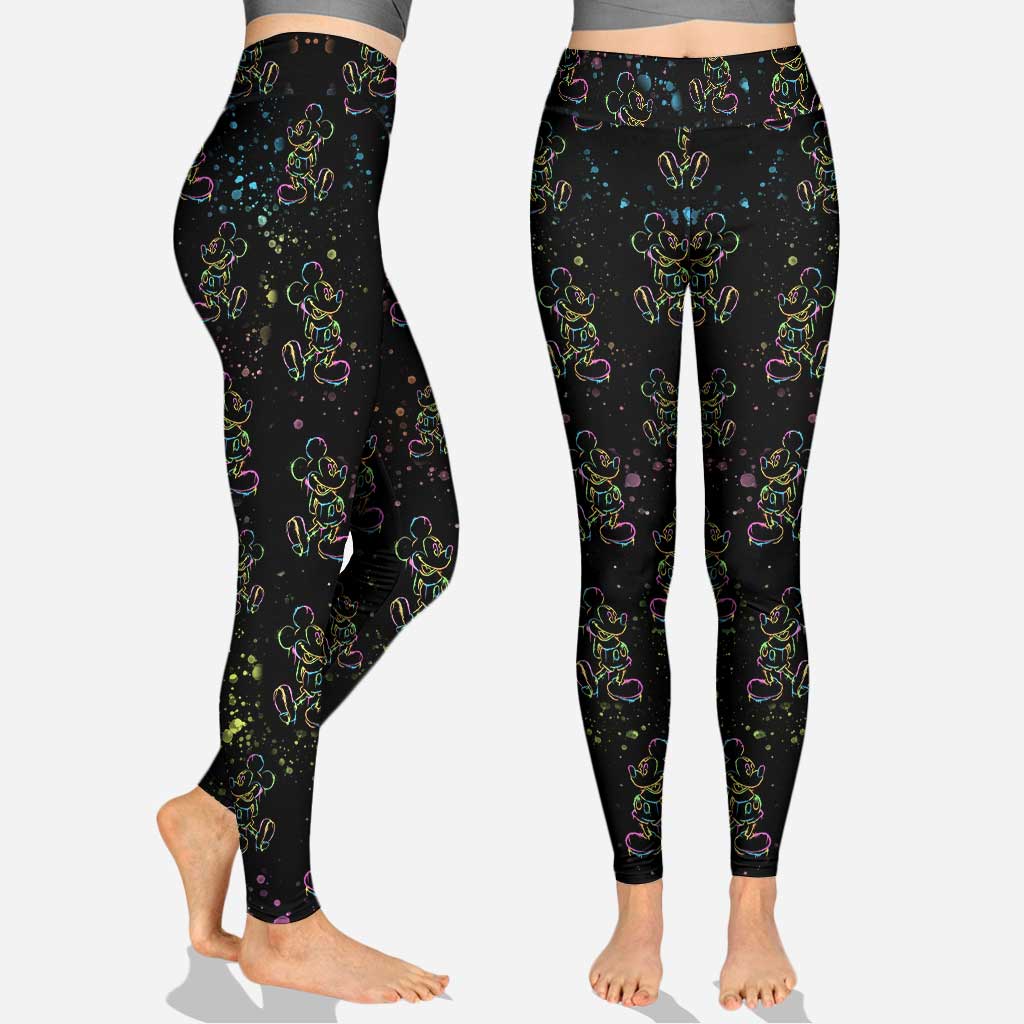 Colorful Mouse - Personalized Mouse Hoodie and Leggings