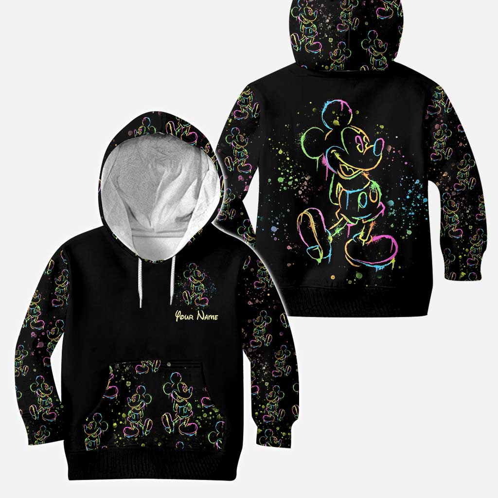 Colorful Mouse - Personalized Mouse Hoodie and Leggings