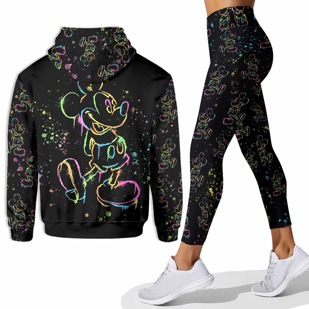Colorful Mouse - Personalized Mouse Hoodie and Leggings