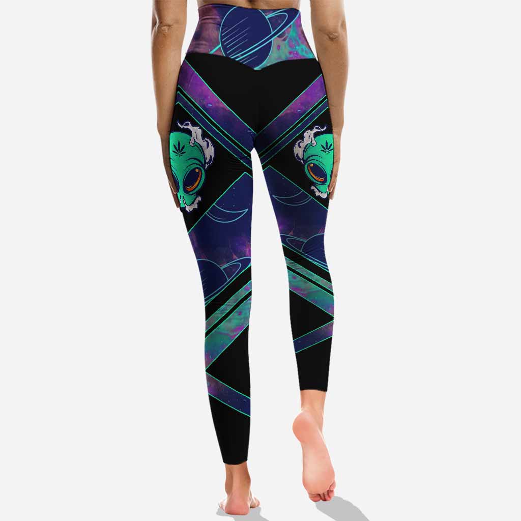 I'm A Little High Maintenance - Personalized Weed Hollow Tank Top and Leggings