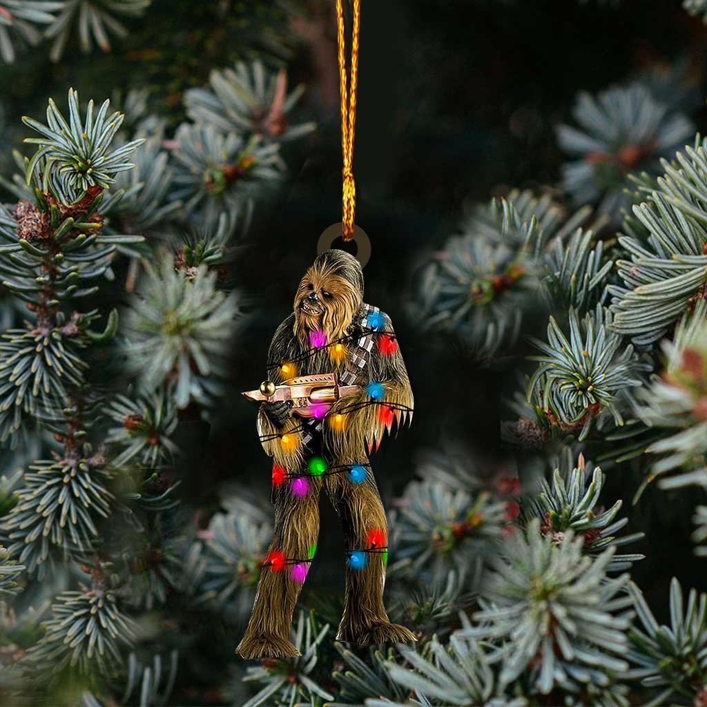 Chewbacca - Christmas The Force Ornament (Printed On Both Sides)