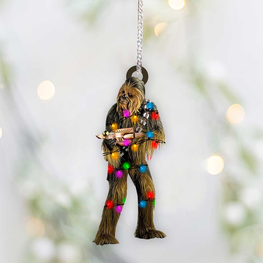 Chewbacca - Christmas The Force Ornament (Printed On Both Sides)