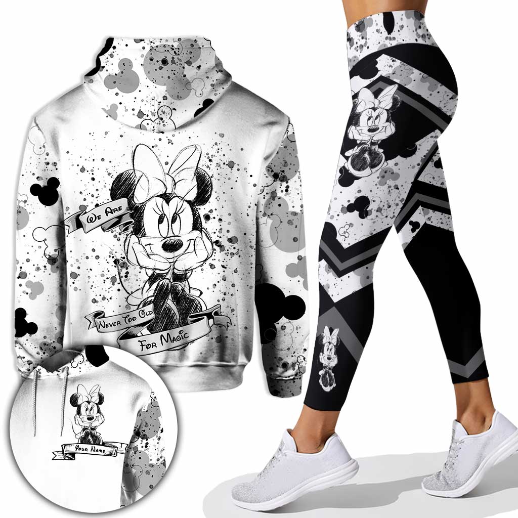 Cute Mouse Ears - Personalized Hoodie and Leggings