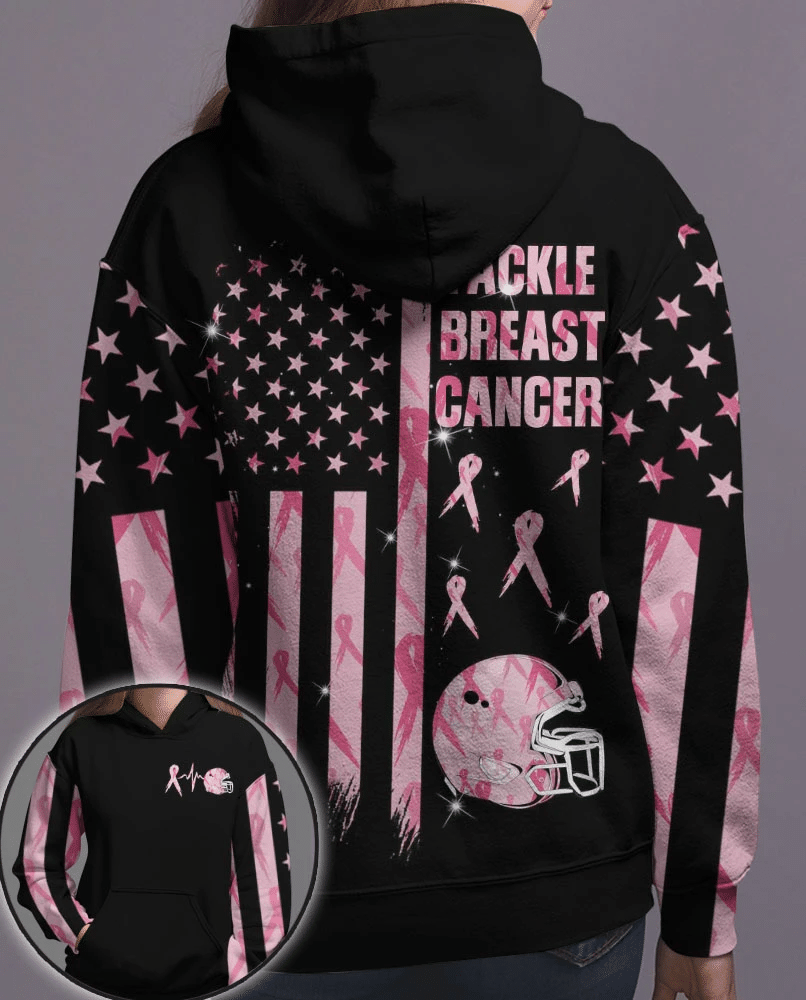 Tackle Breast Cancer - Breast Cancer Awareness All Over T-shirt and Hoodie 0822