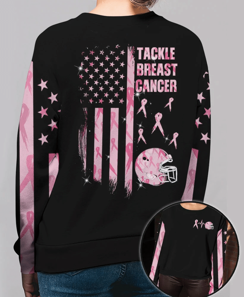Tackle Breast Cancer - Breast Cancer Awareness All Over T-shirt and Hoodie 0822