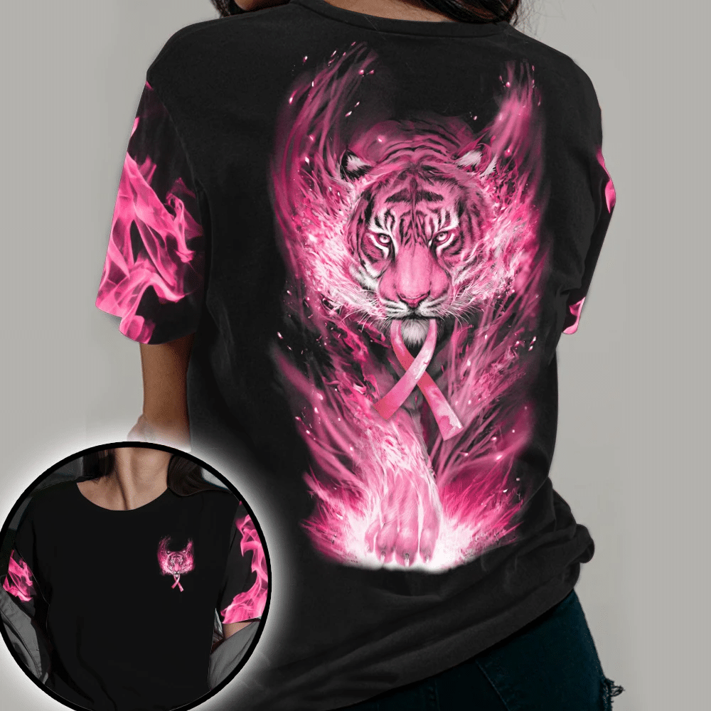 Breast Cancer Awareness Tiger - Breast Cancer Awareness All Over T-shirt and Hoodie 0822