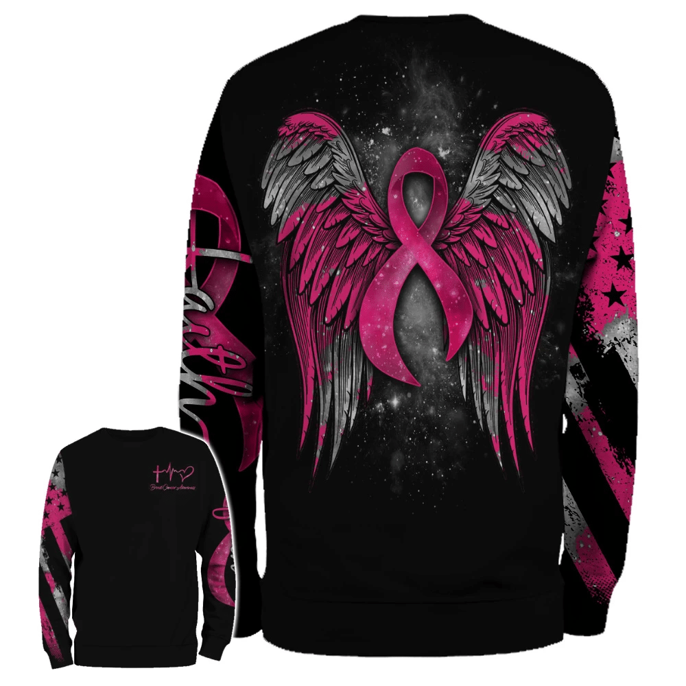 Faith - Breast Cancer Awareness All Over T-shirt and Hoodie 0822
