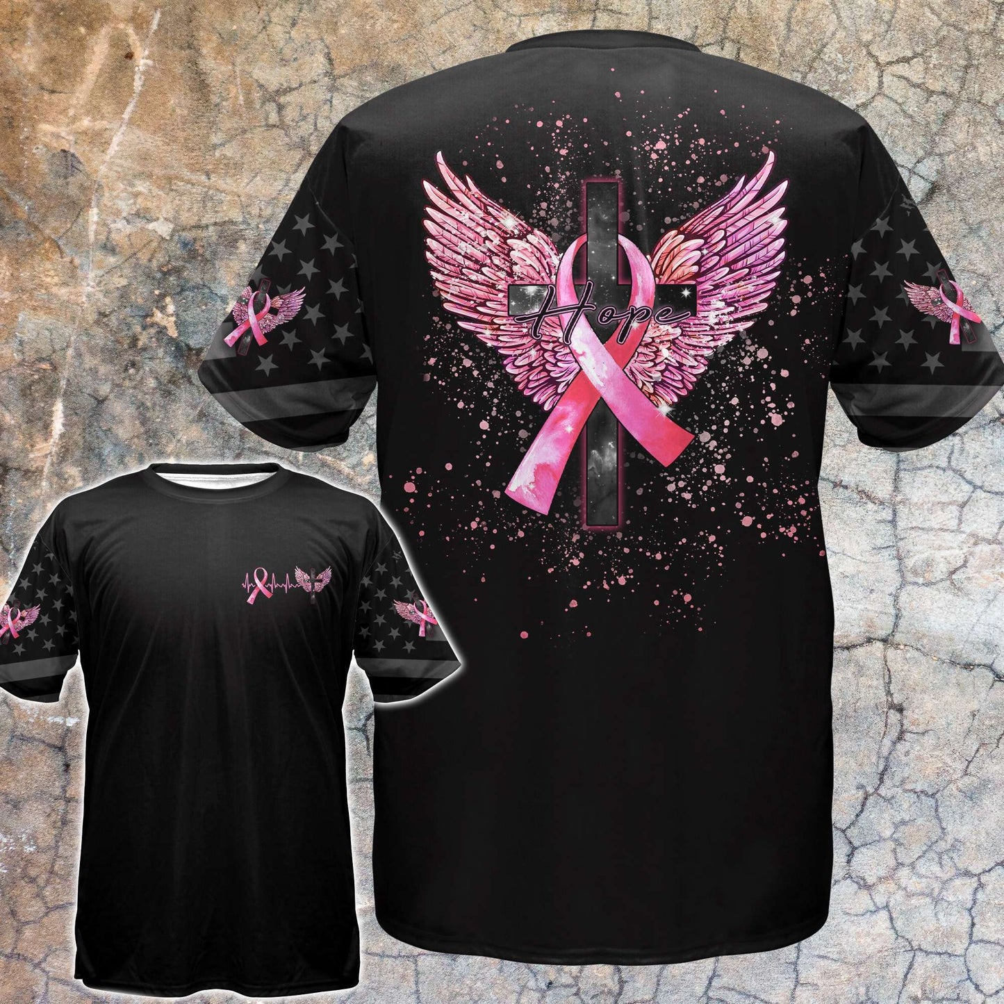 Hope Wings Breast Cancer - Breast Cancer Awareness All Over T-shirt and Hoodie 0822