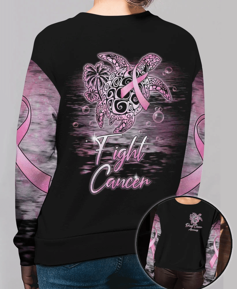 Fight Cancer - Breast Cancer Awareness All Over T-shirt and Hoodie 0822